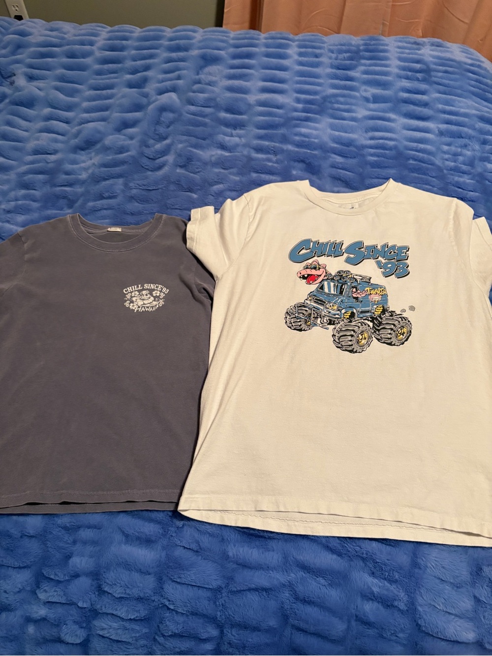 Brandy Melville White Graphic Monster Truck Tee